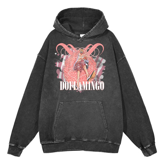 STRINGS PINK PIRATE VINTAGE HOODIE