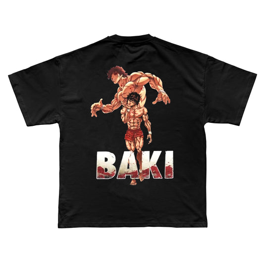 BACKPRINT BAKI NECK CRACK TEE