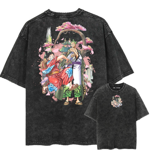 [EXCLUSIVE] ZORO & LUFFY 2 SIDES VINTAGE TEE