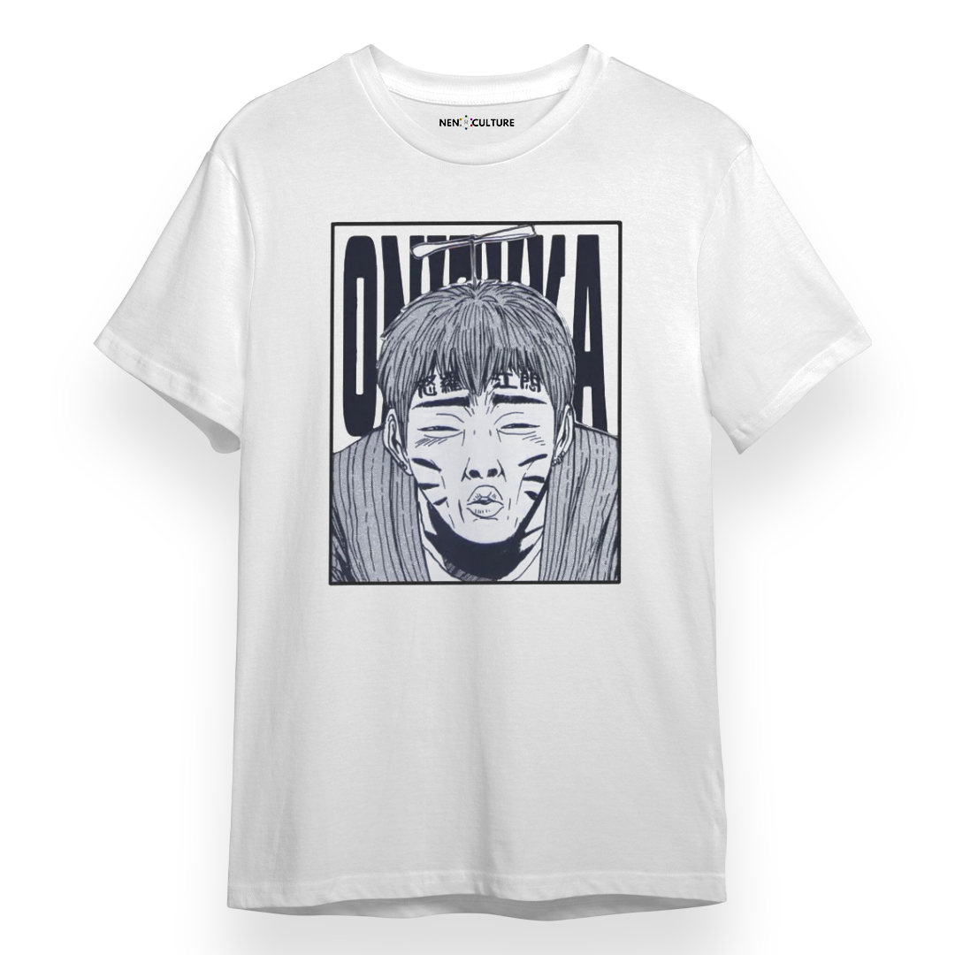 ONIZUKA FACE WHITE TEE