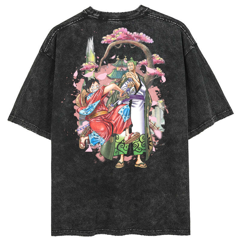 [EXCLUSIVE] ZORO & LUFFY 2 SIDES VINTAGE TEE