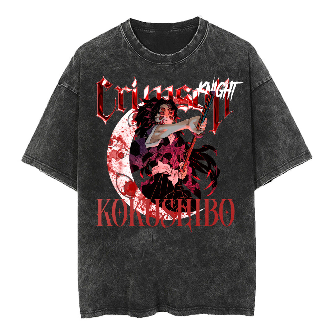 CRIMSON 6-EYED DEVIL VINTAGE TEE