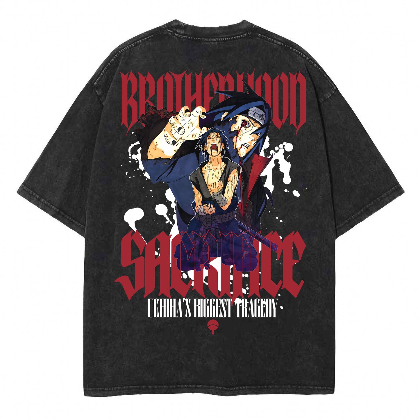 2-SIDED UCHIHA'S BROTHERS VINTAGE TEE